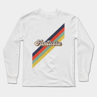 retro vintage color Fantasia Long Sleeve T-Shirt